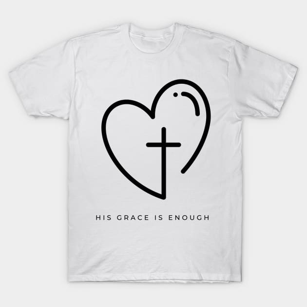 His Grace is Enough V12 T-Shirt by Family journey with God